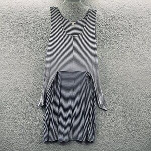 Est 1946 Cato Women Sift Dress Large Blue White‎ Striped Maxi Sleeveless Stretch